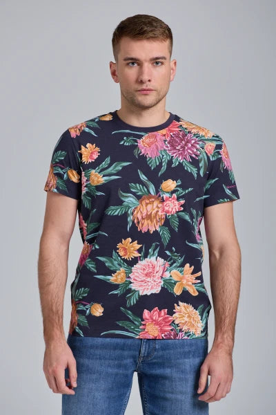 Dahlia Print Short Sleeve T-shirt