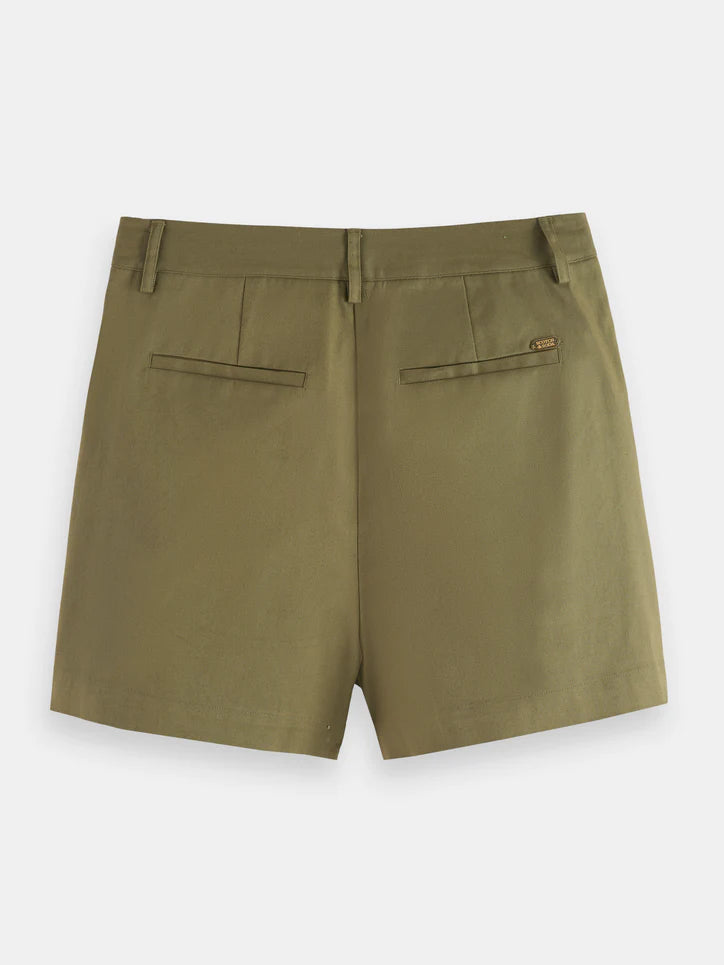 High Rise Chino Short - Olive 172792