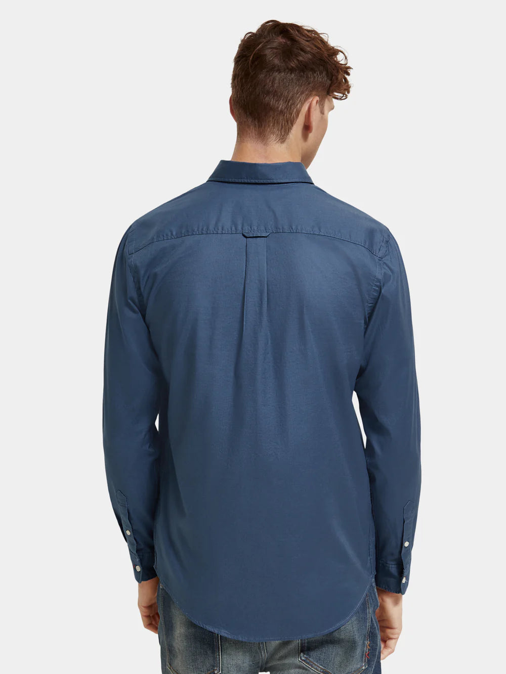 Regular-Fit Organic Cotton Oxford Shirt - Storm Blue 172957