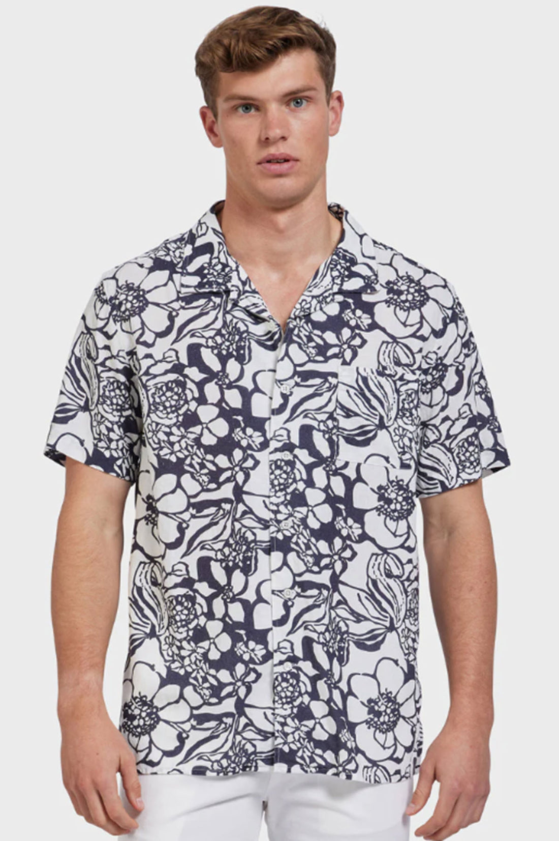 Vaughn Short Sleeve Shirt - Navy