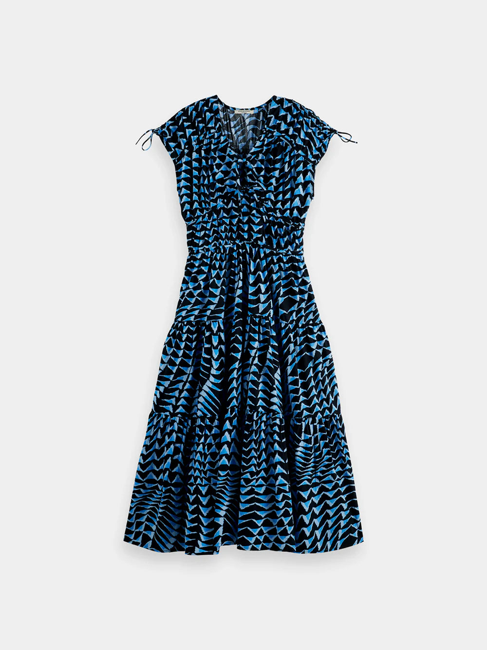 Tiered Poplin Midi Dress - House of Mirrors U00616T