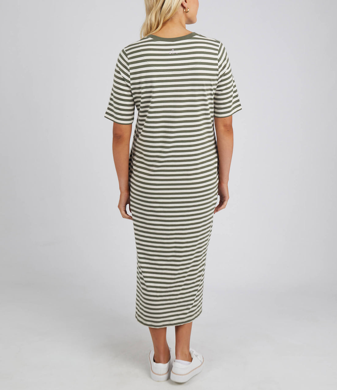 Merry Tee Dress - Clover and Pearl Stripe