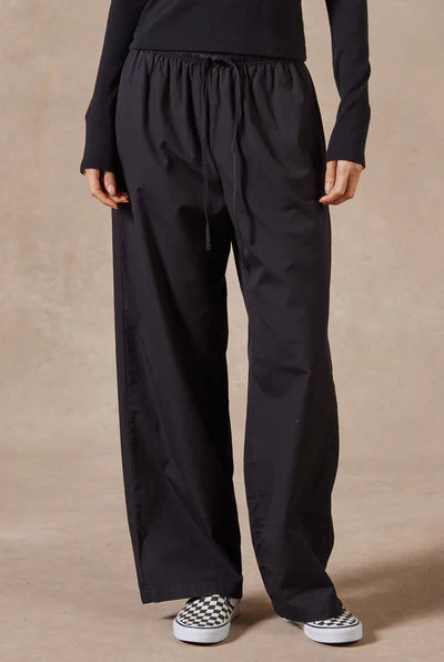 Frankie Poplin Pant - Black