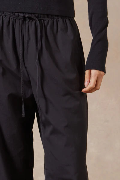 Frankie Poplin Pant - Black