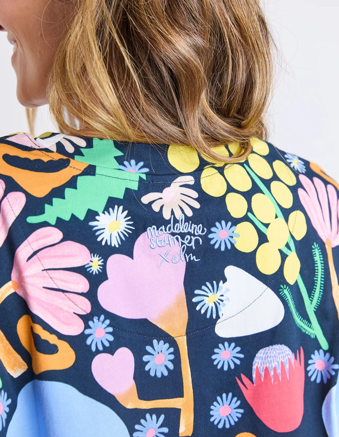 closer look to the madeleine stamer back print