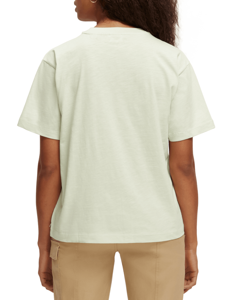 Loose Fit Wildflower Artwork T-shirt - Seafoam 169667