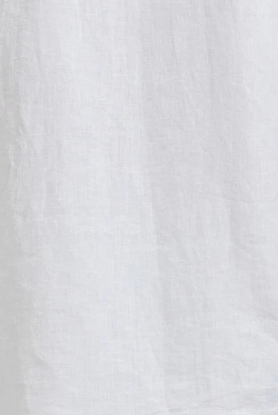 Hampton Linen Short Sleeve Shirt - White
