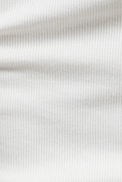 Hi Line Rib Tank - White