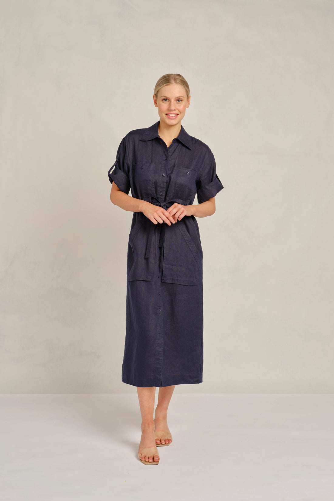 Caden Dress Eden - Navy