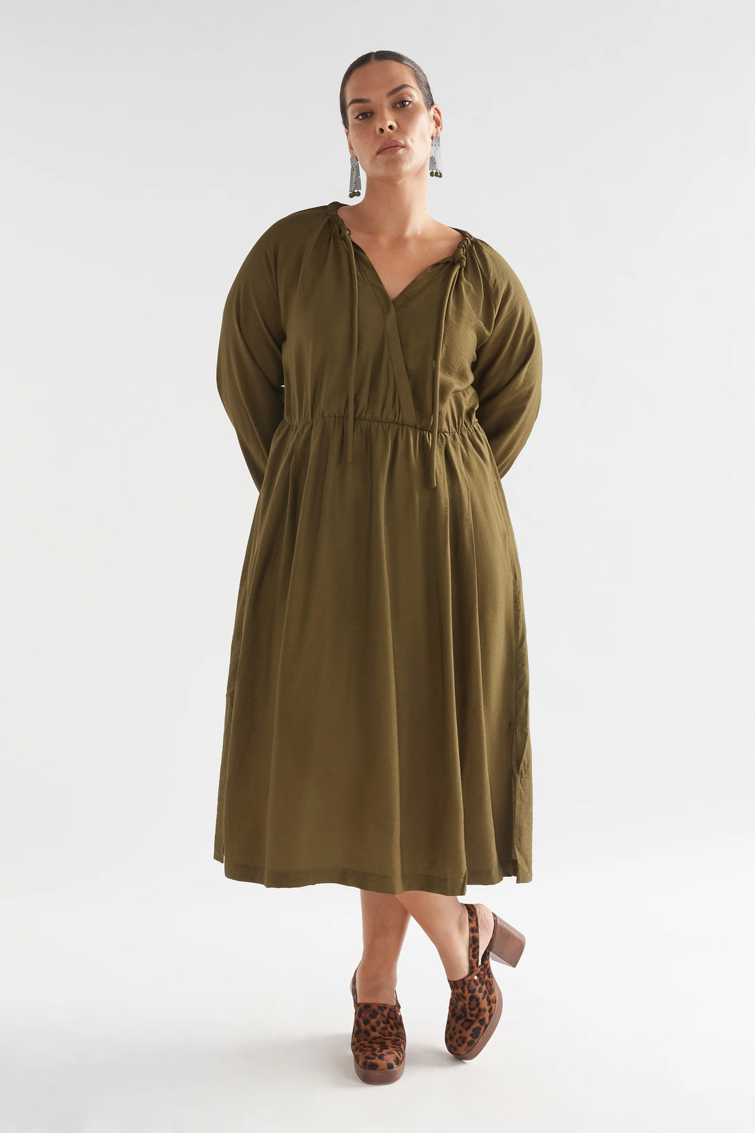 Etne Dress - Dark Olive