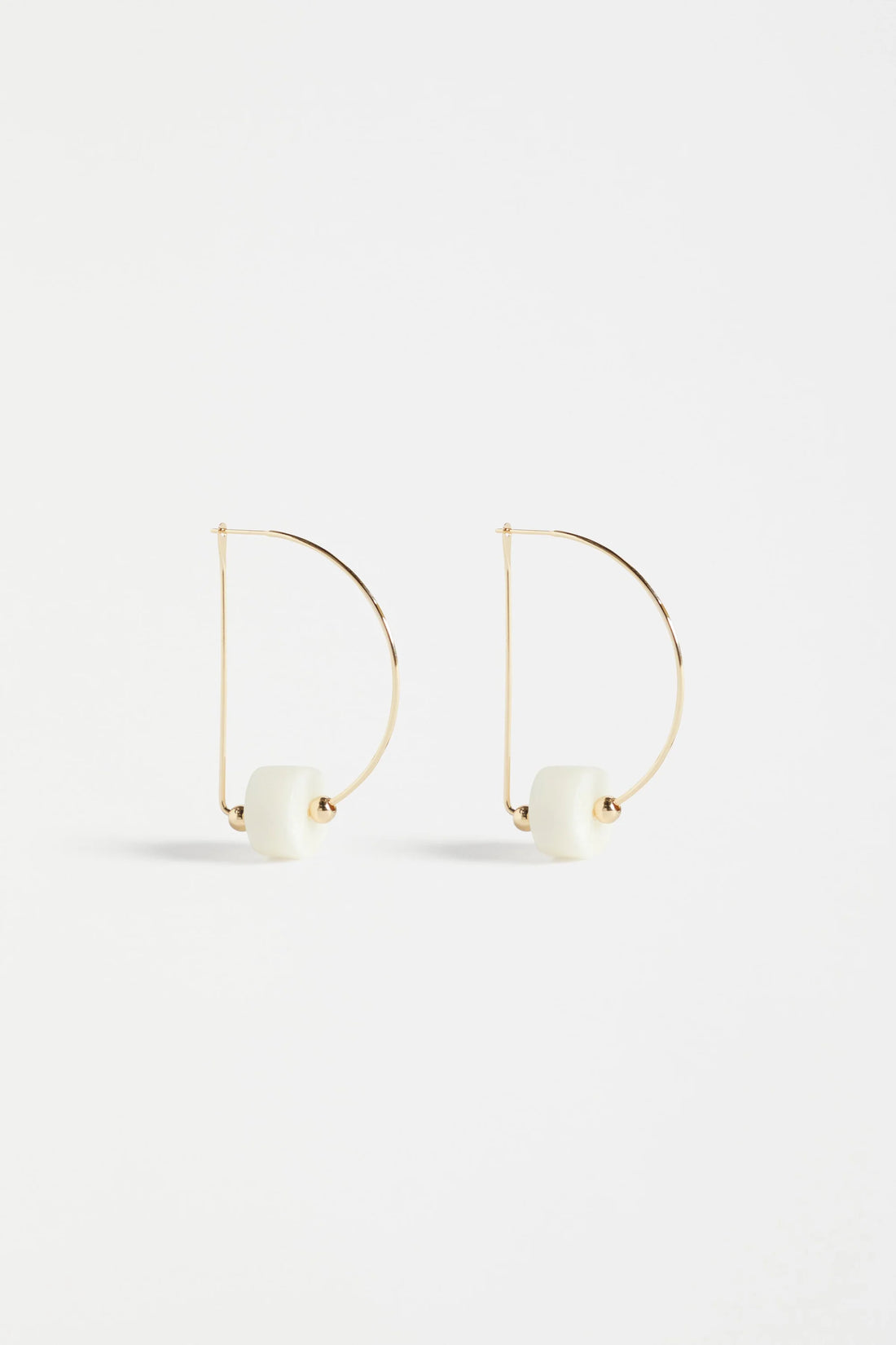elk kivi hoop earrings gold