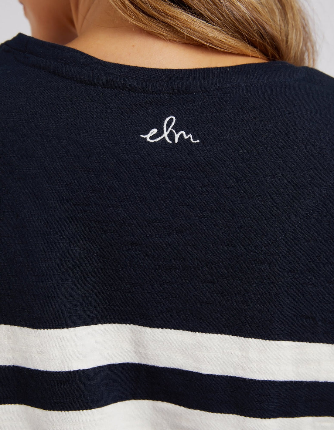 Allegra Long Sleeve Tee - Navy / Vintage White