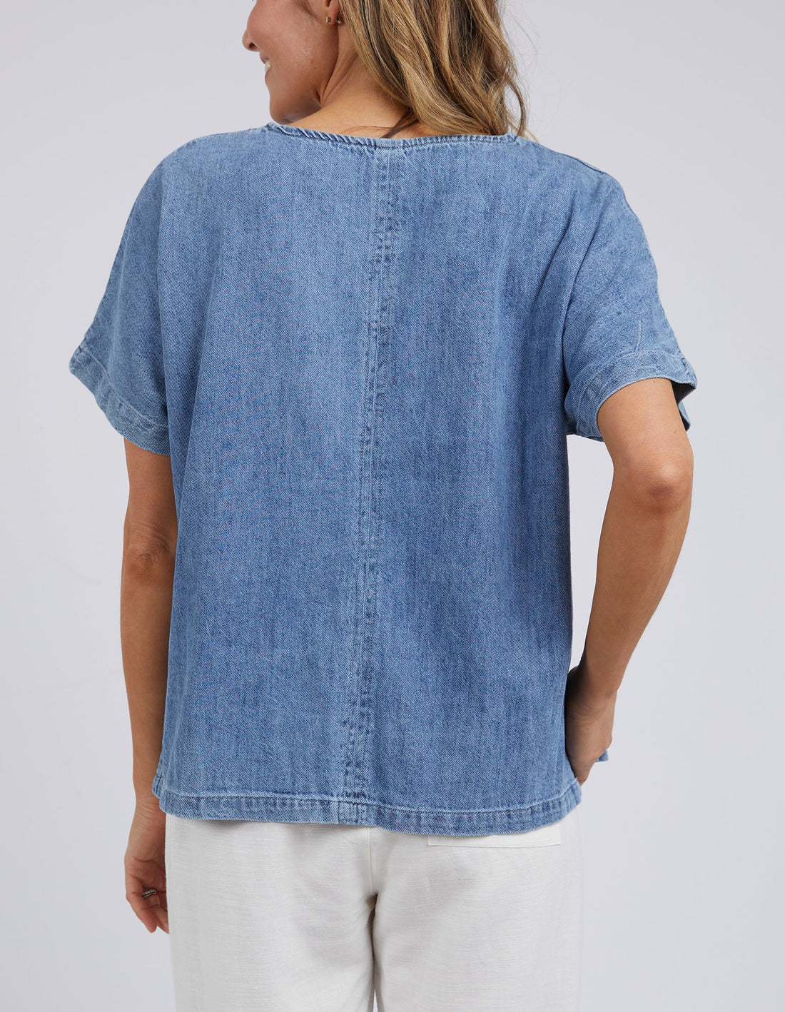 Andy Short Sleeved Denim Tee