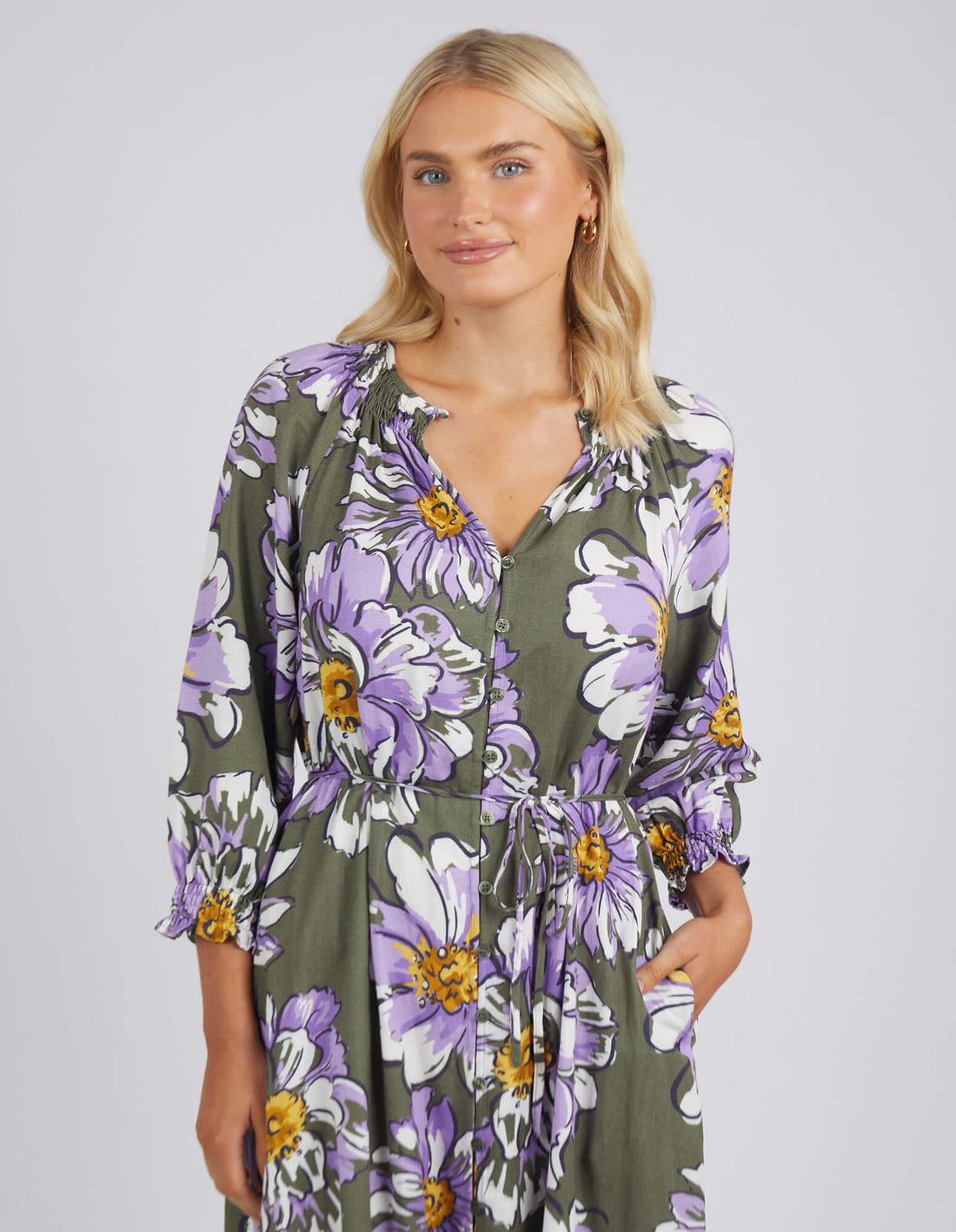 Antheia Floral Gathered Dress