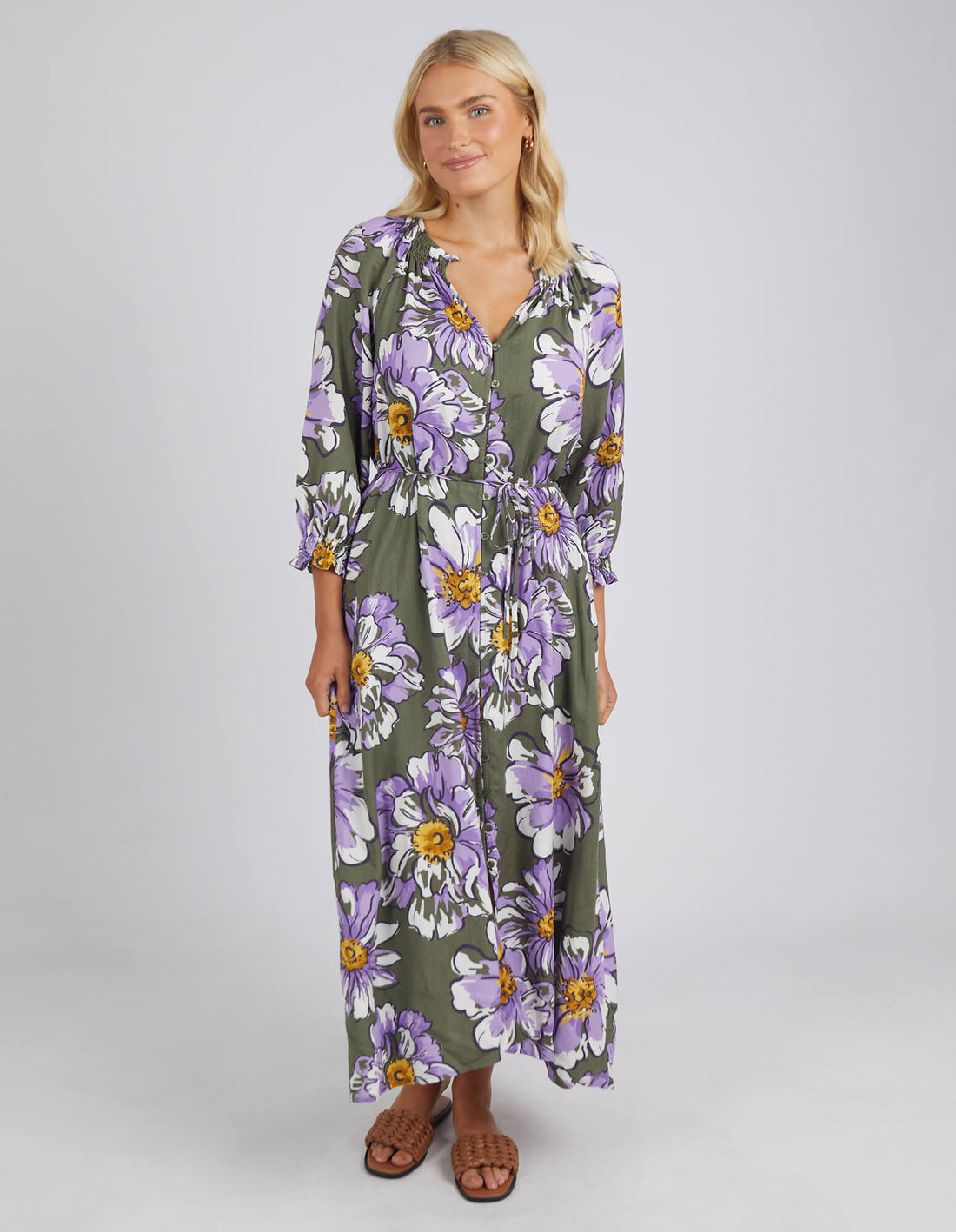 Antheia Floral Gathered Dress