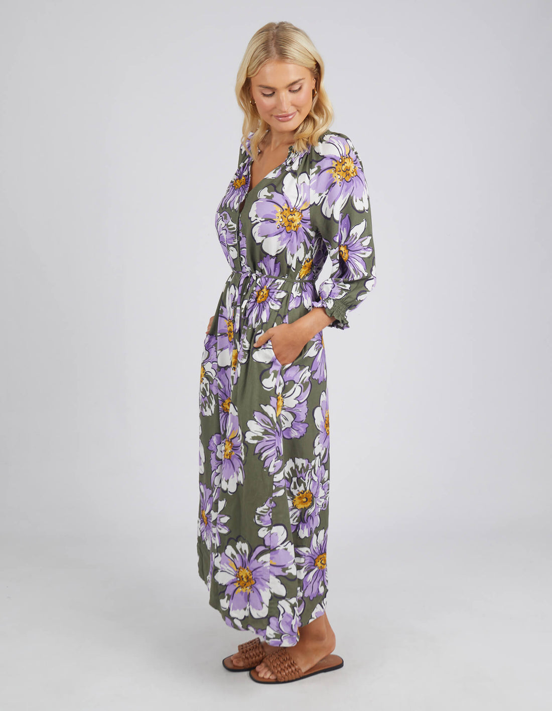 Antheia Floral Gathered Dress