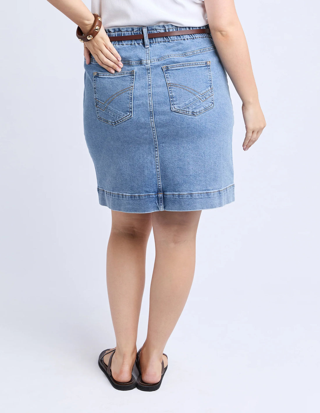 Atlas Denim Skirt Blue