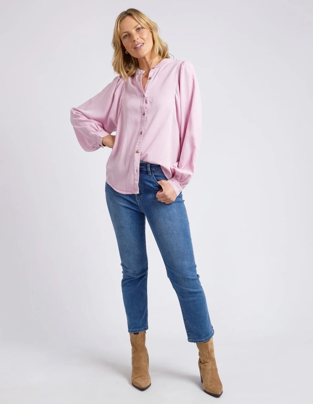 Bailey Shirt - Peony Pink