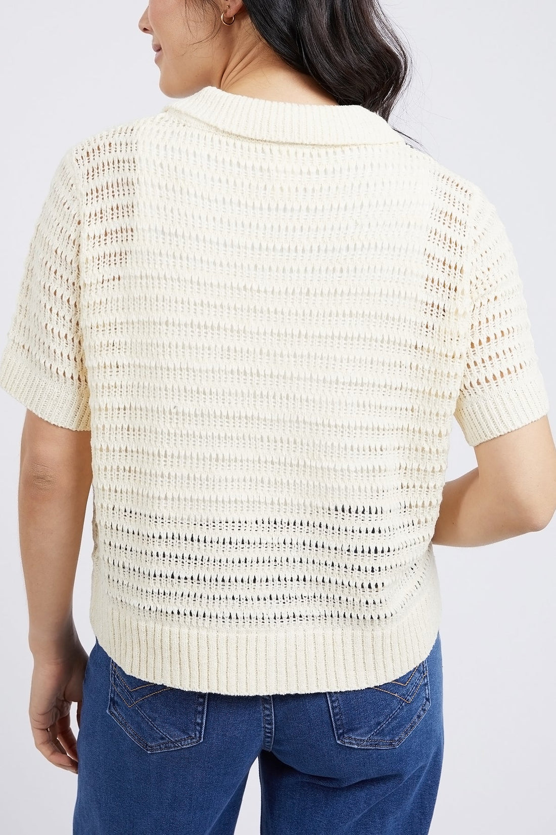 Bay Knit Shirt - Pearl
