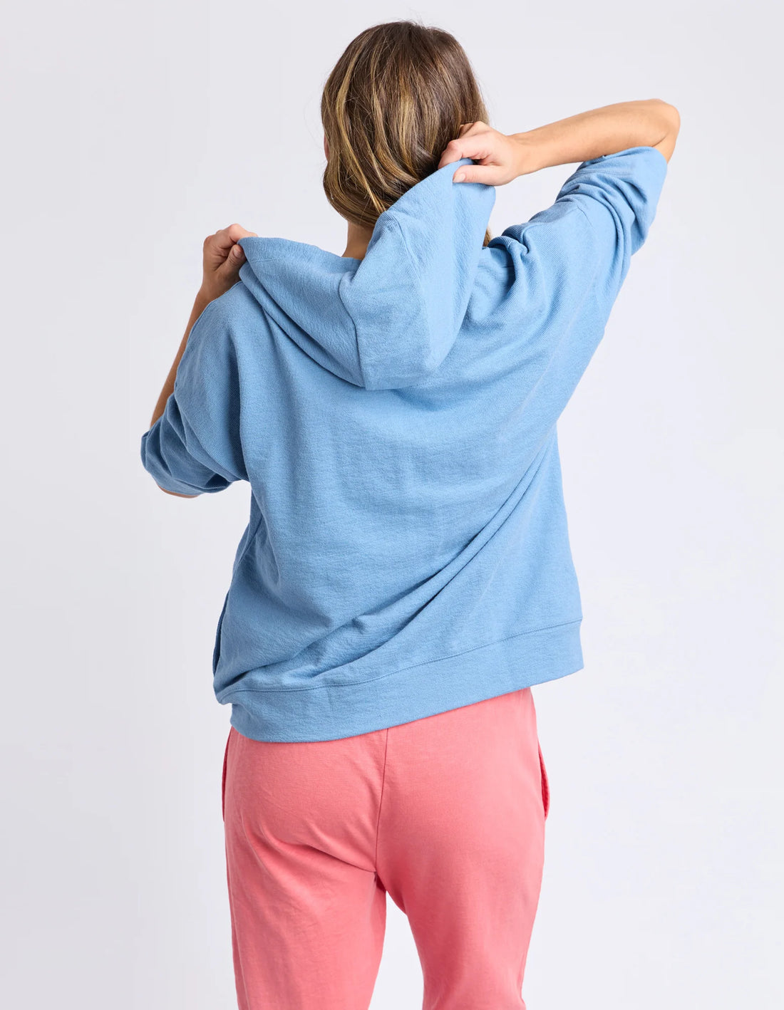 Beachy Zip Hoodie - Blue Shadow