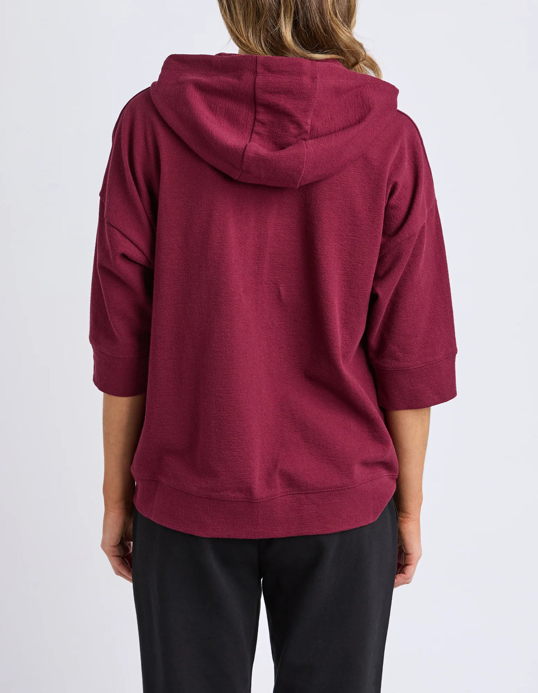 Beachy Zip Hoodie - Plum