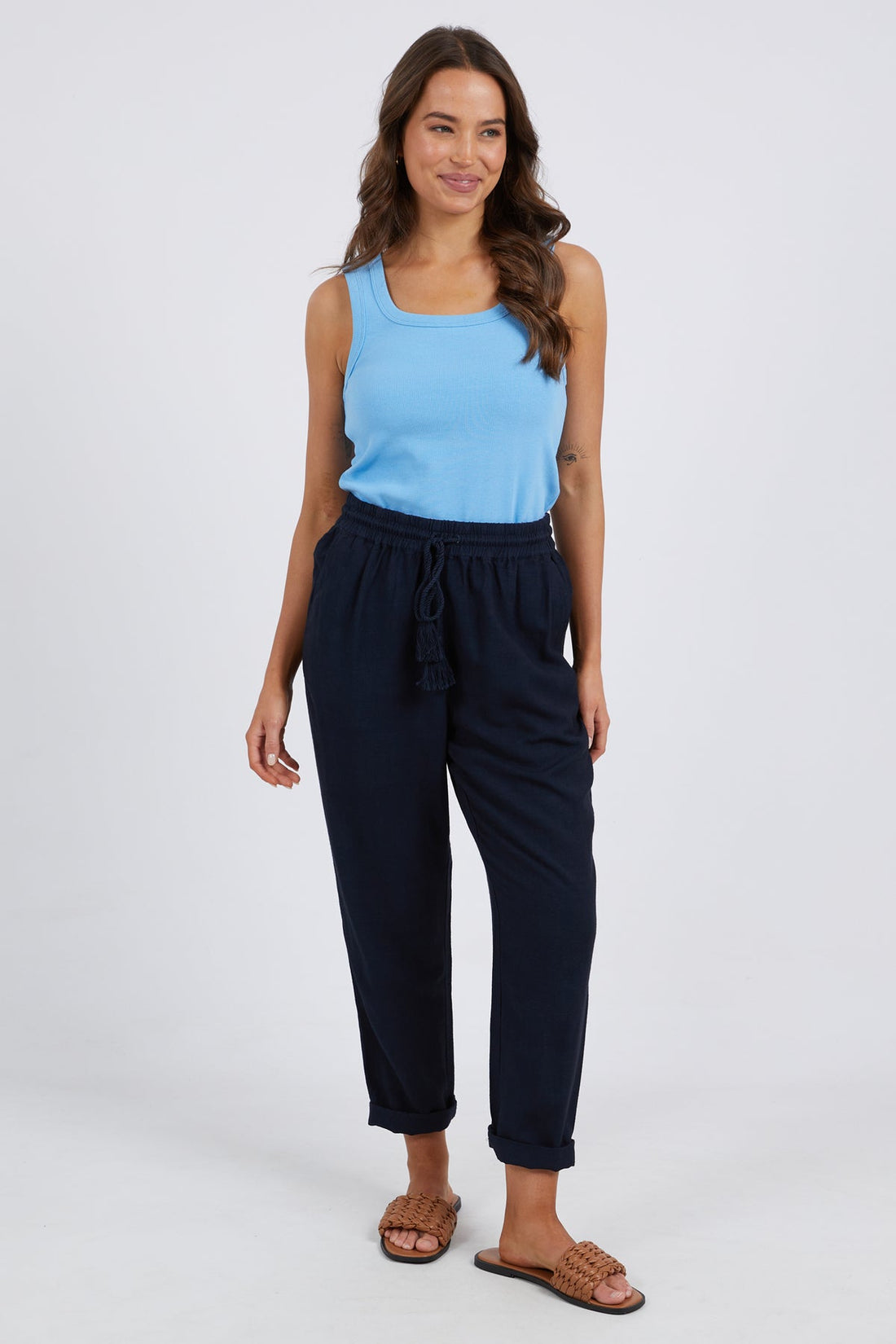 Clem Relaxed Pant - Navy