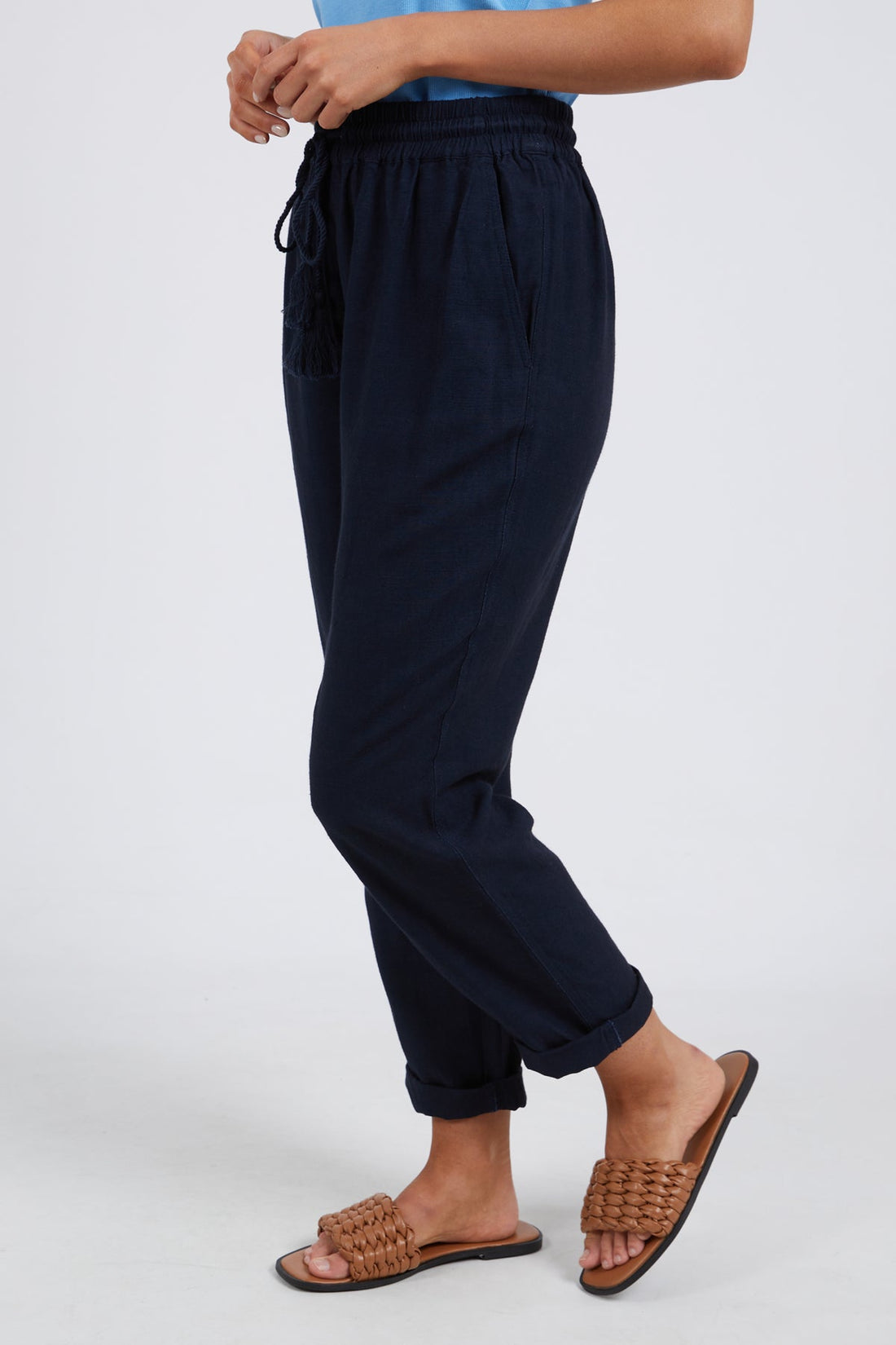 Clem Relaxed Pant - Navy