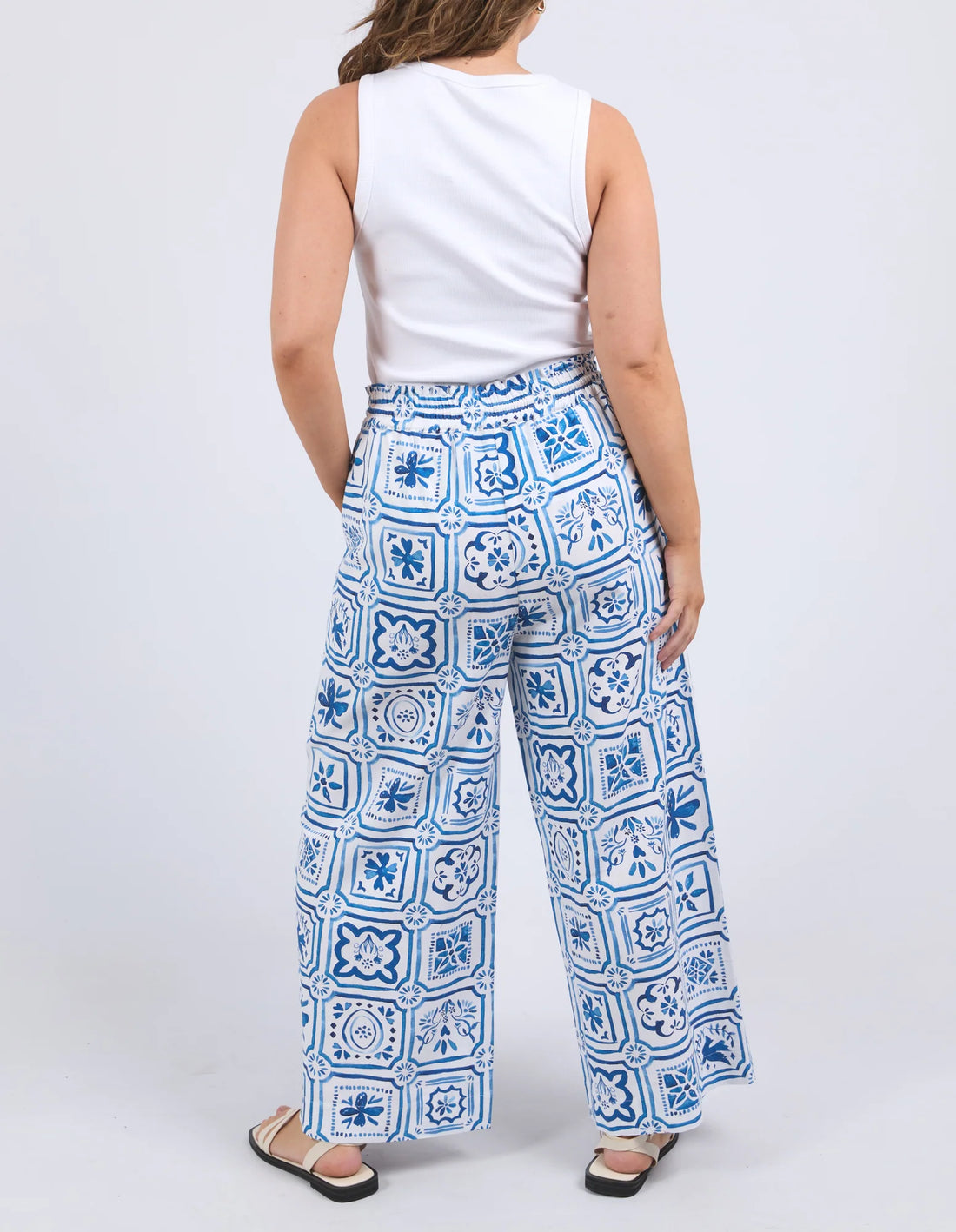 Dolce Tile Pant - Ocean Tile Print