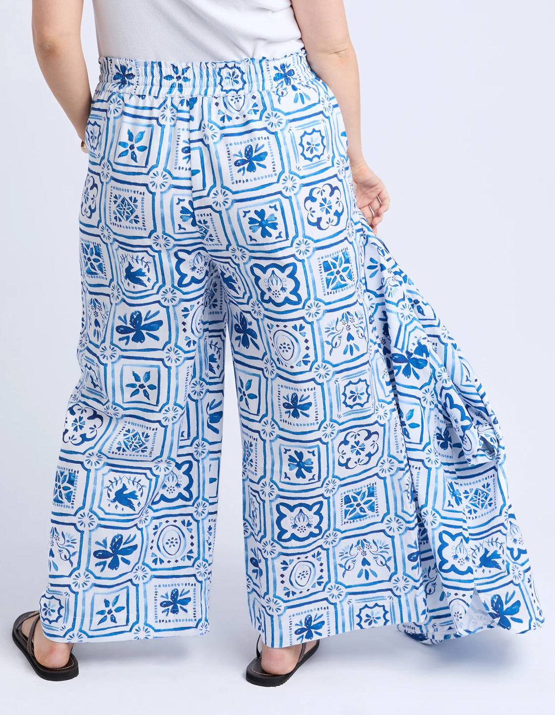 Dolce Tile Pant - Ocean Tile Print