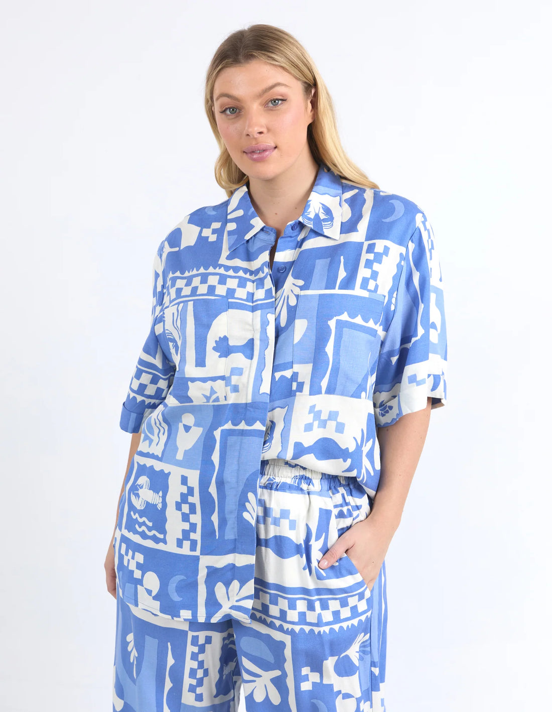 Holiday Sun Shirt Cerulean