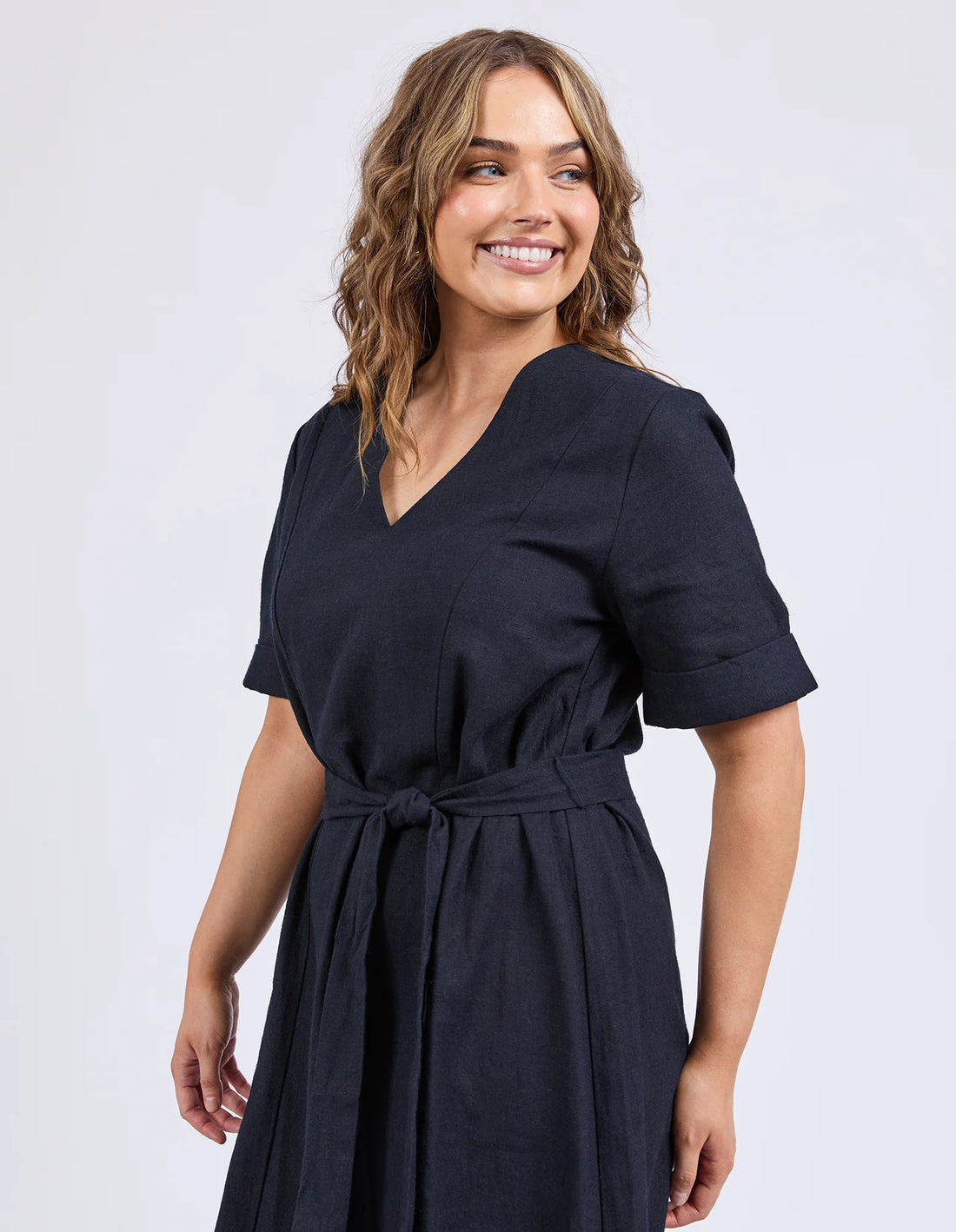 Lily Midi Dress Navy