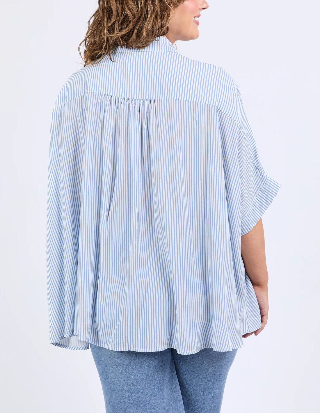 Luna Shirt - Dusk Blue/Mars Stripe