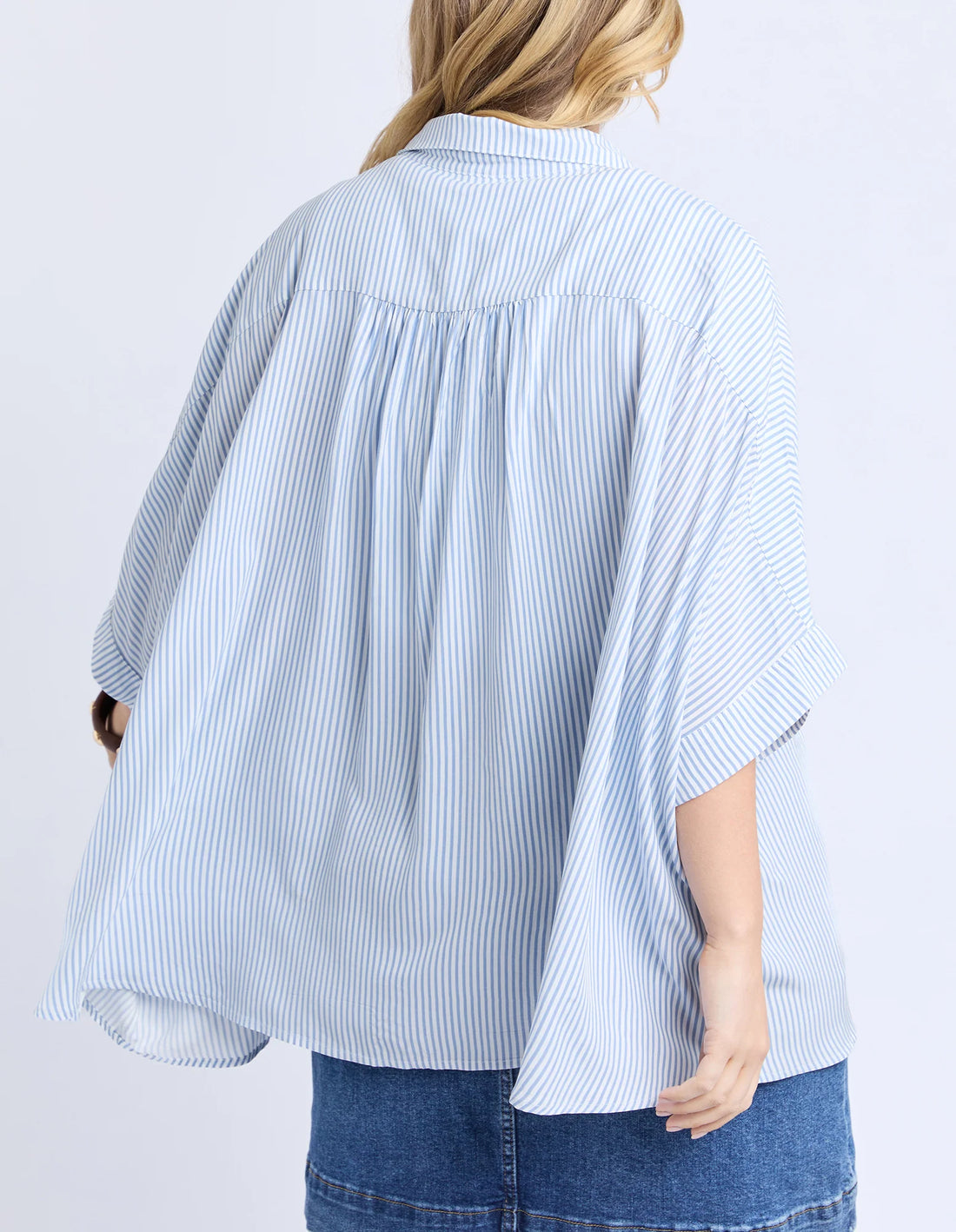 Luna Shirt - Dusk Blue/Mars Stripe