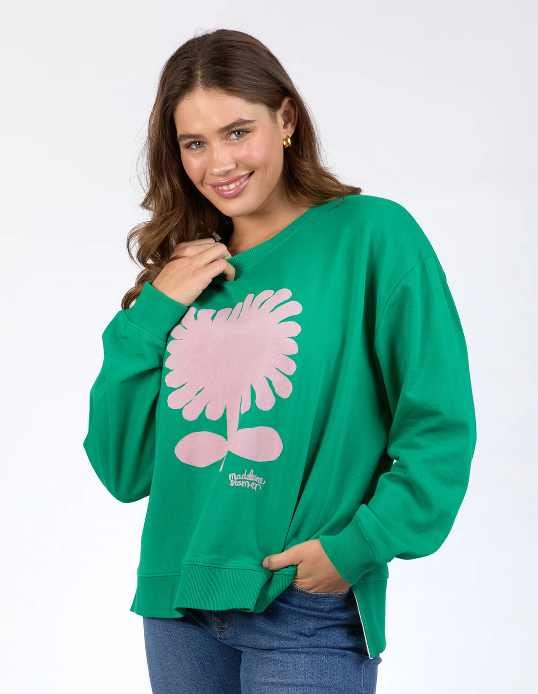 Madeline Stamer Crew - Pine Green