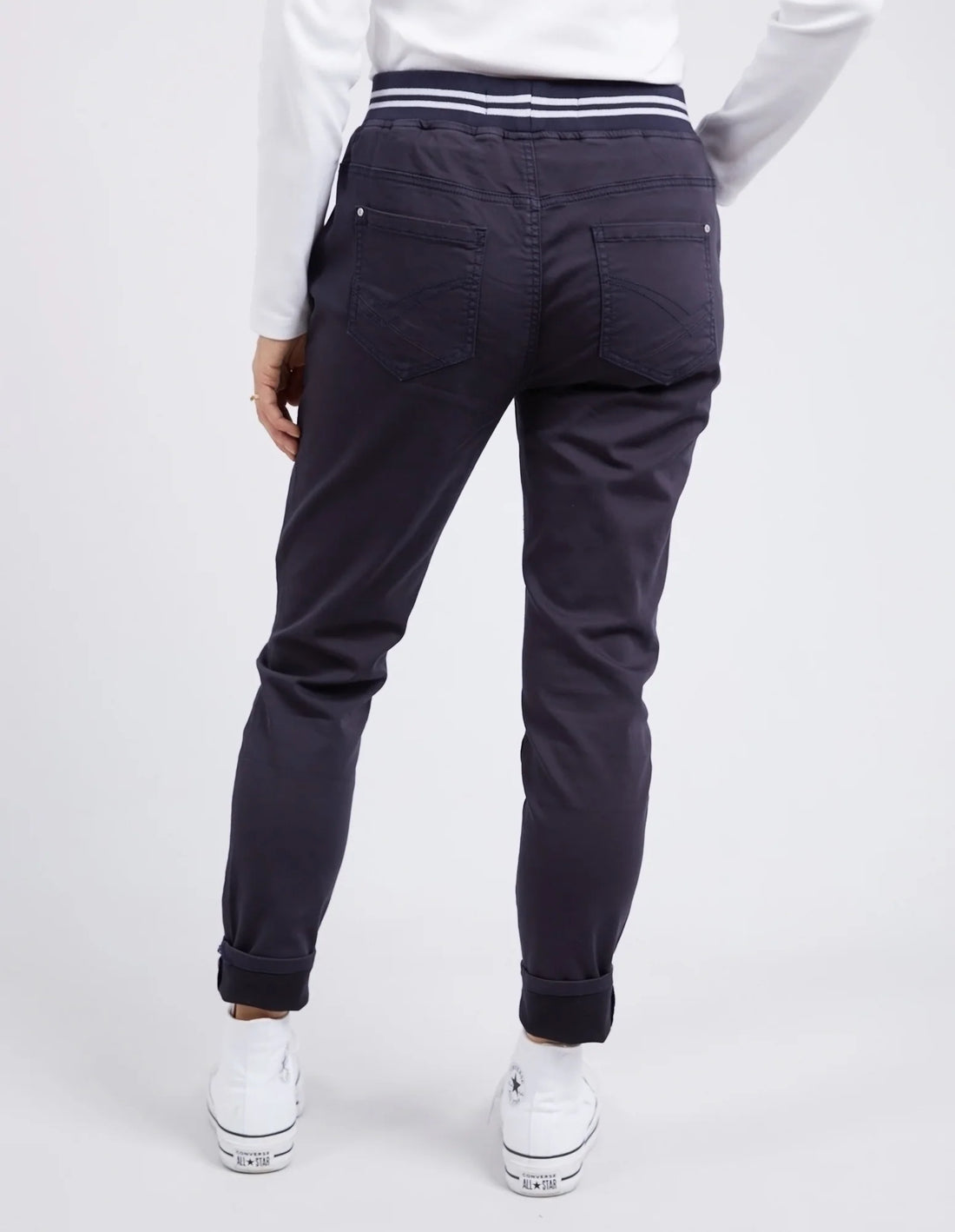 person facing the back wearing Margo Jogger - Navy