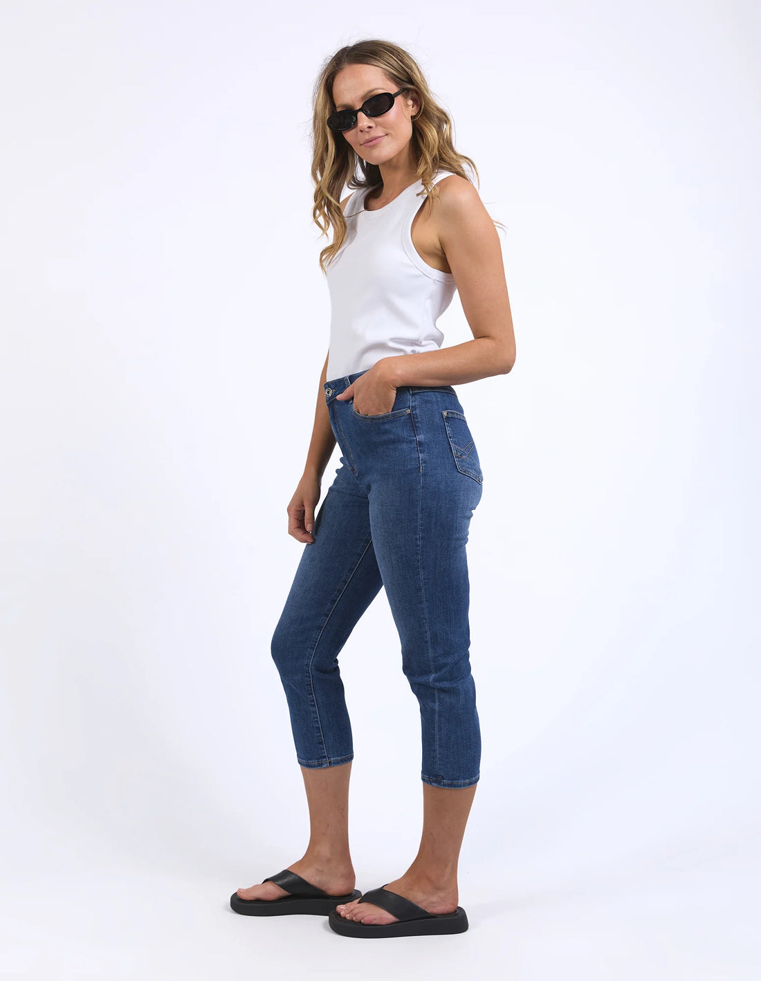 Mollie Capri Jean - Blue