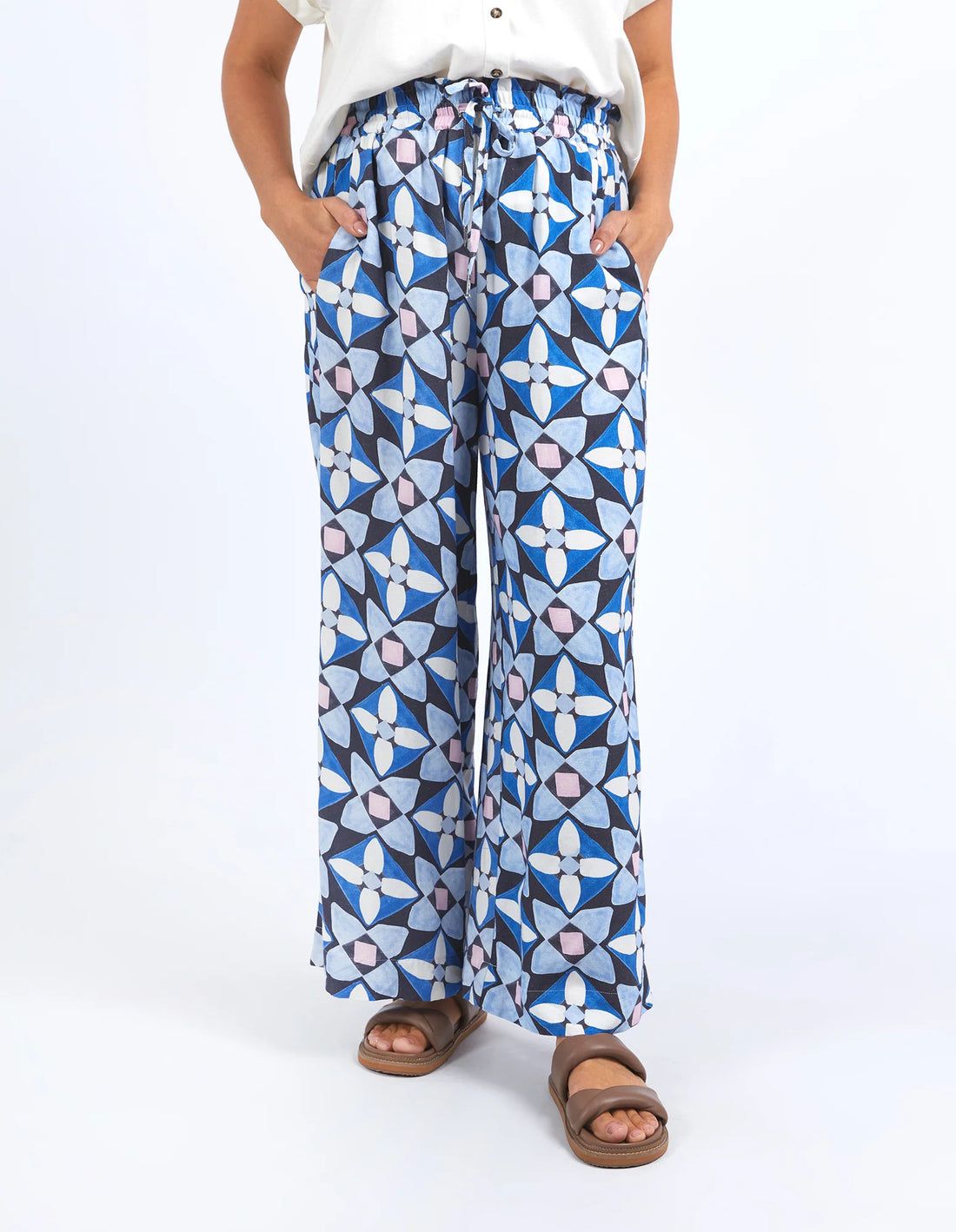 elam lifestyle painted tile pant geo print