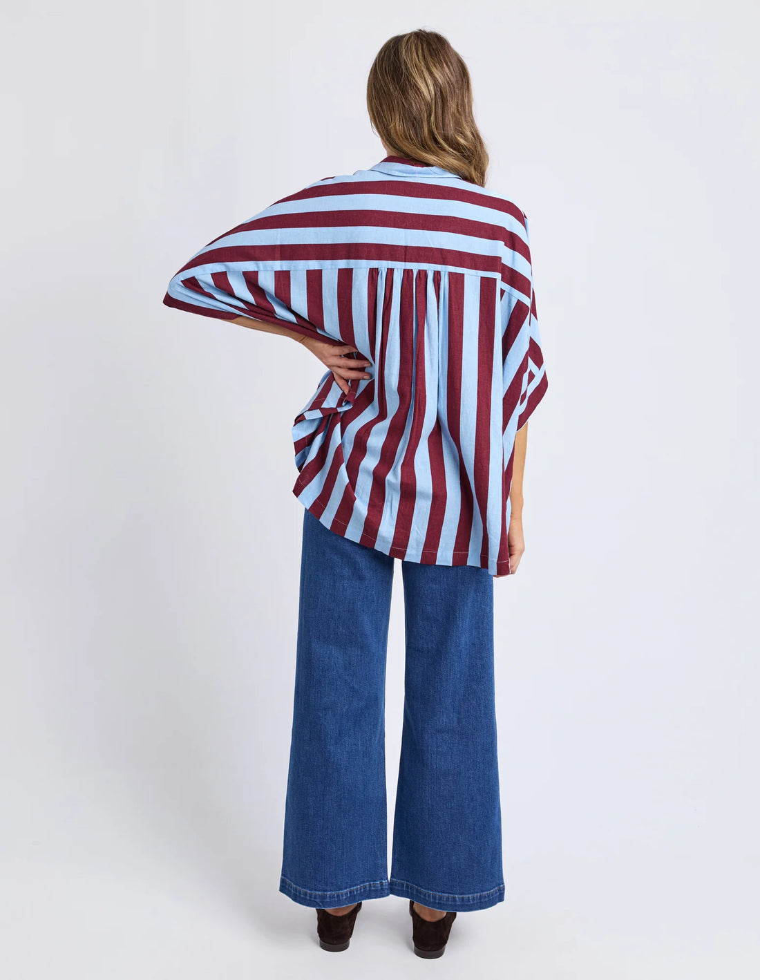 Palermo Stripe Shirt - Plum