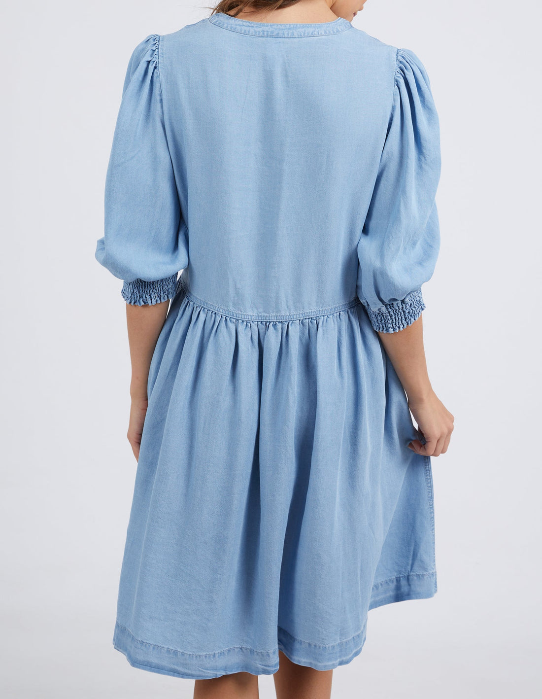 Shanee Chambray Dress - Blue Wash