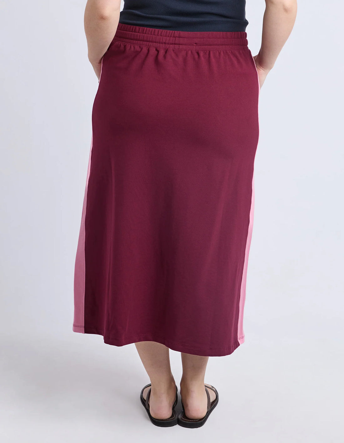 Sloane Fleece Skirt - Plum