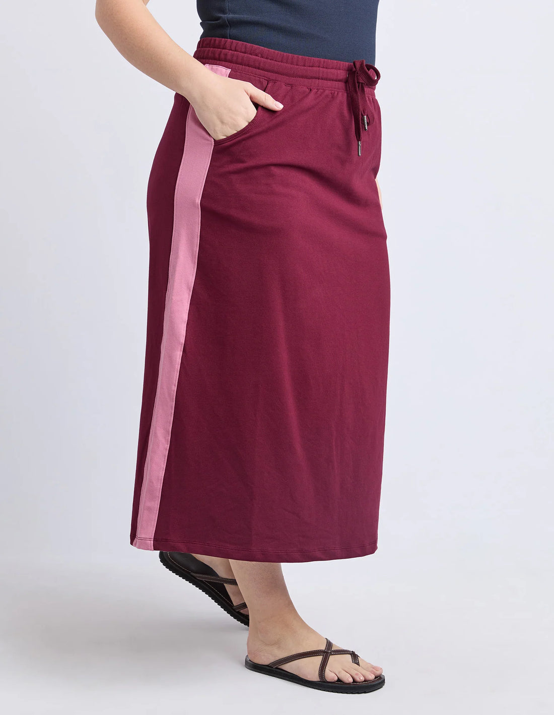 Sloane Fleece Skirt - Plum