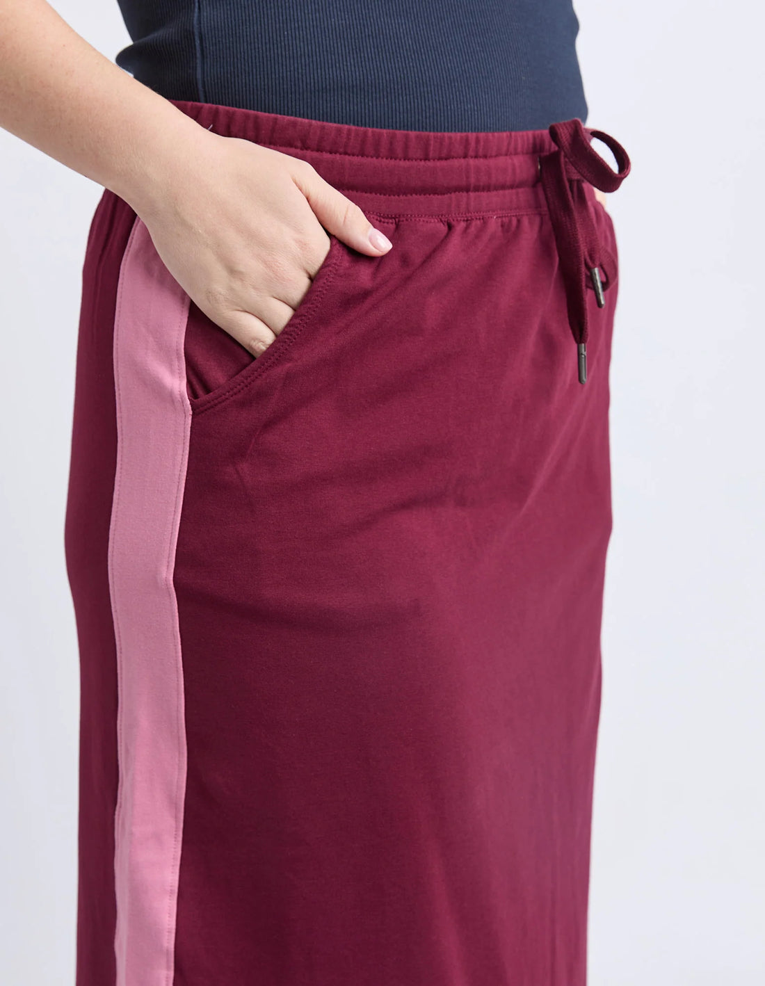 Sloane Fleece Skirt - Plum