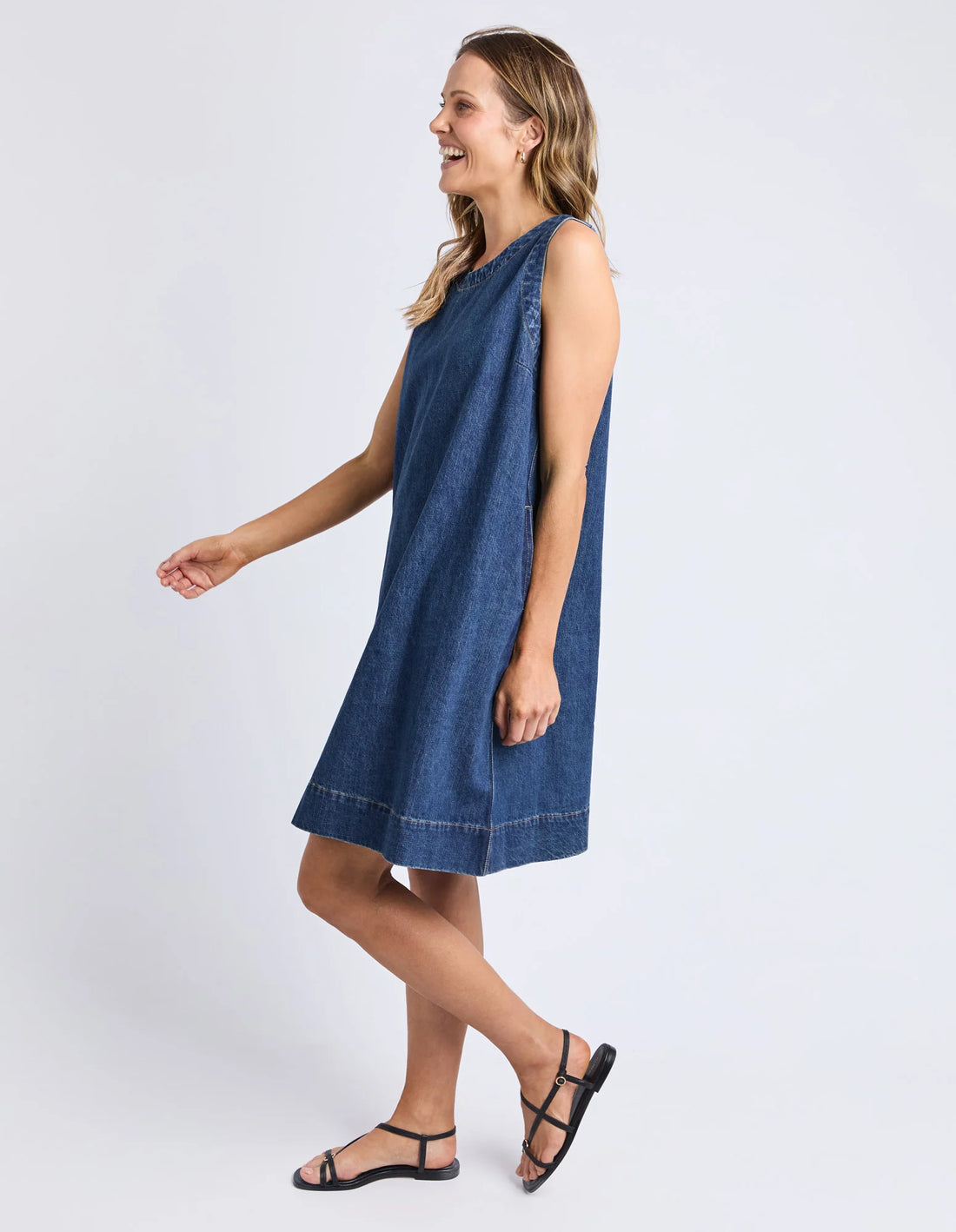 Sonny Denim Dress - Dark Blue