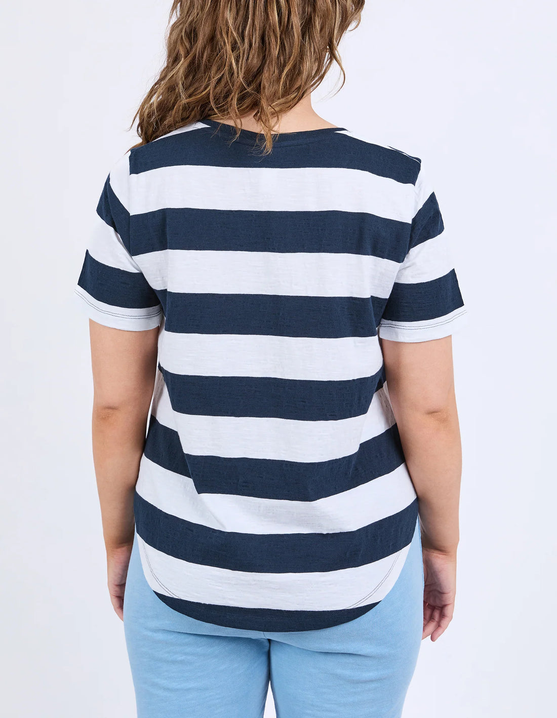 Spritz Stripe Tee - Navy