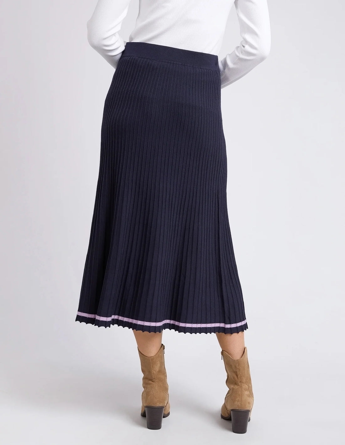 Tammy Knit Skirt - Navy