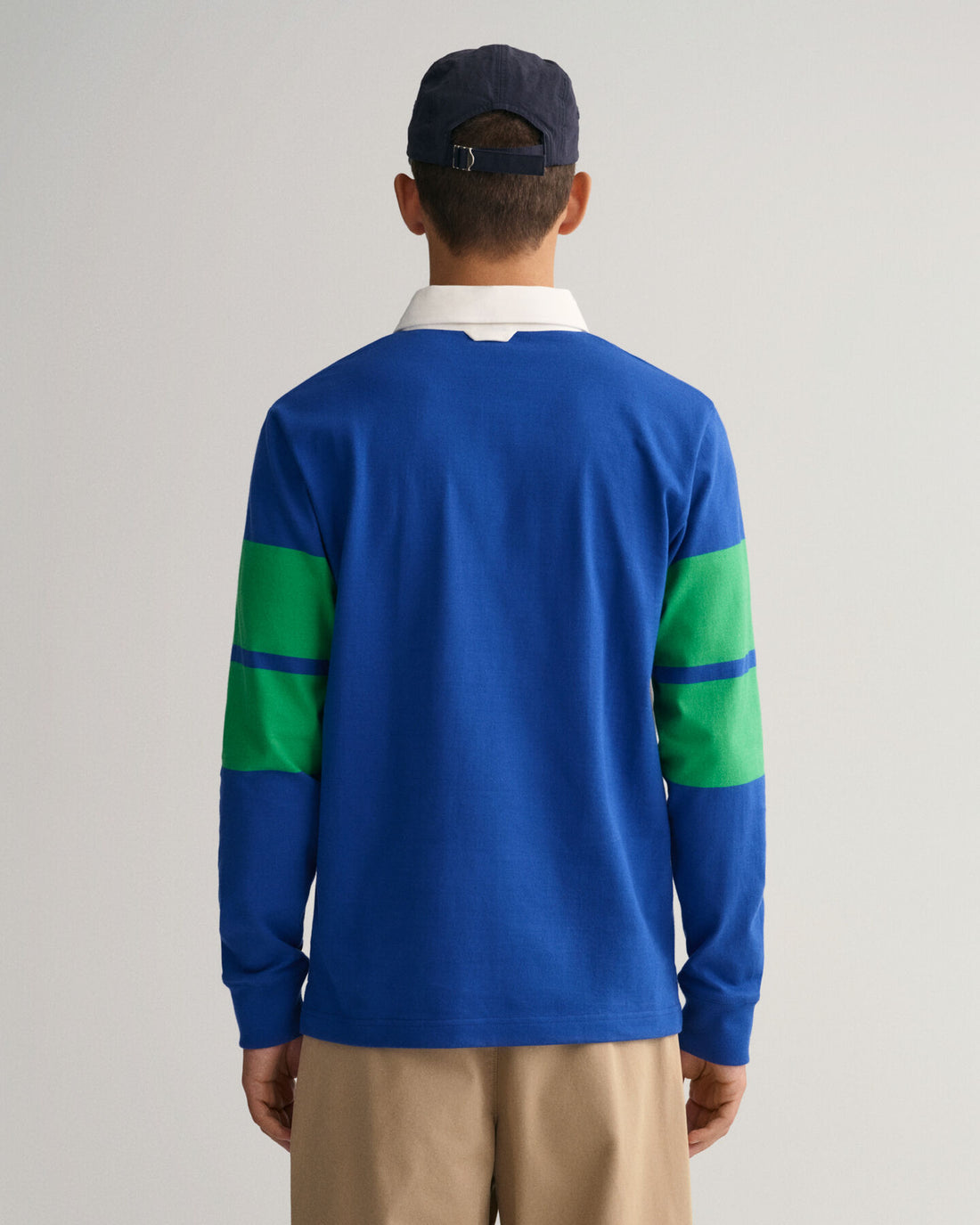 Color Blocked Rugger - College Blue