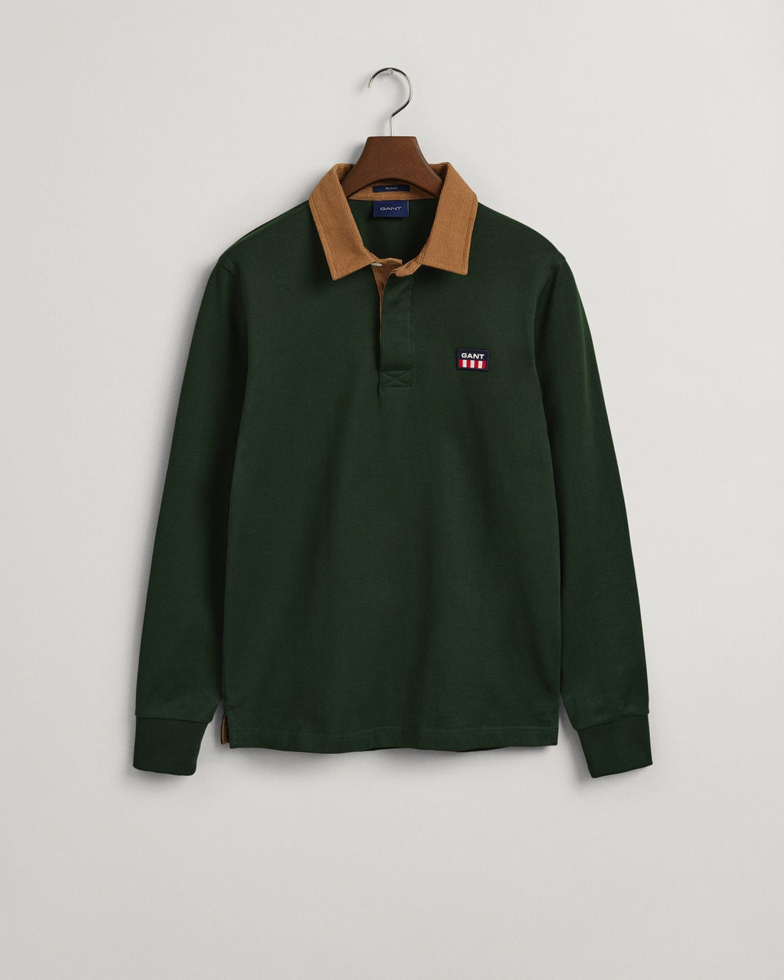 Corduroy Collar Heavy Rugger - Storm Green