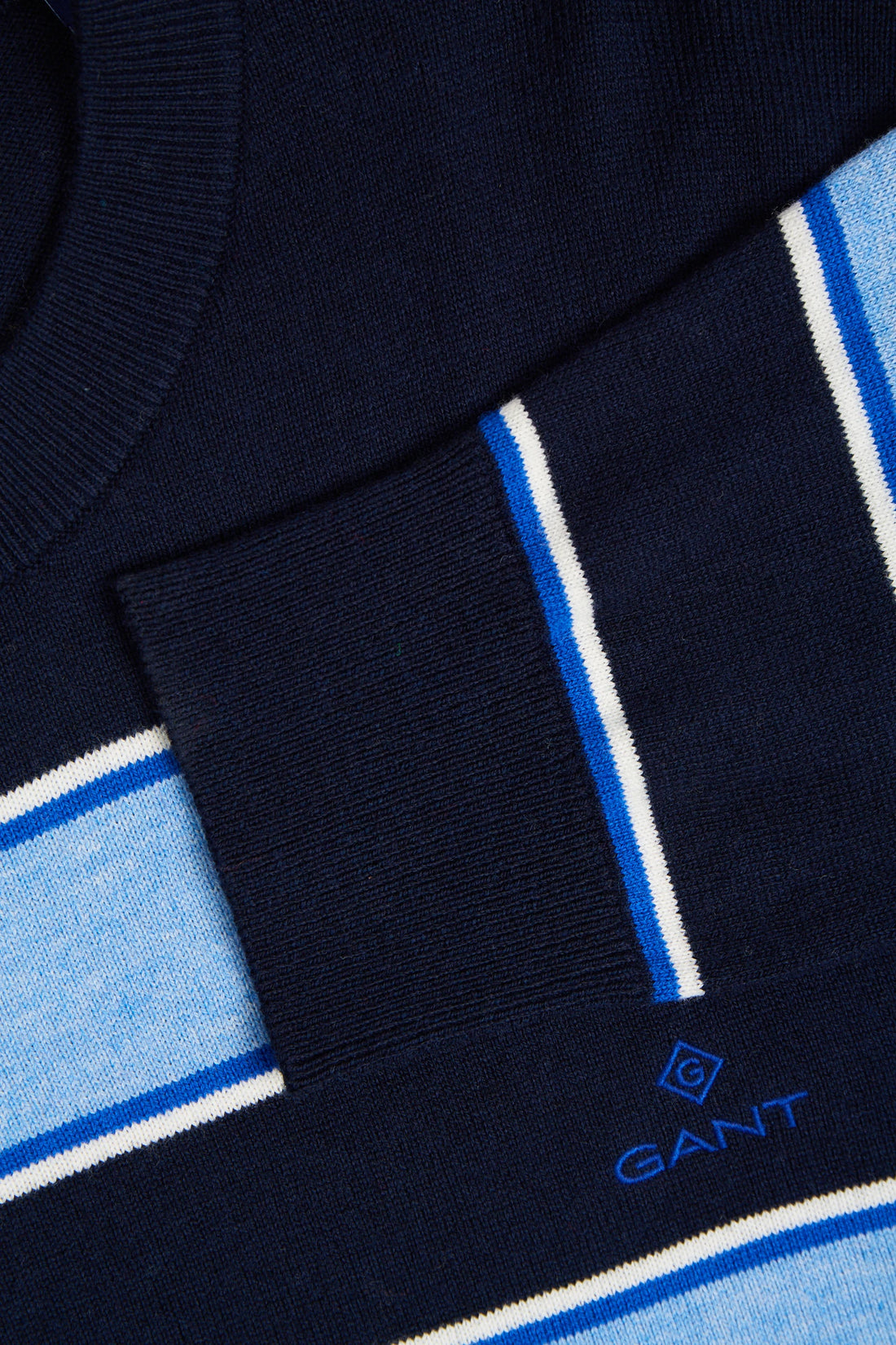 Cotton Merino Stripe Crew