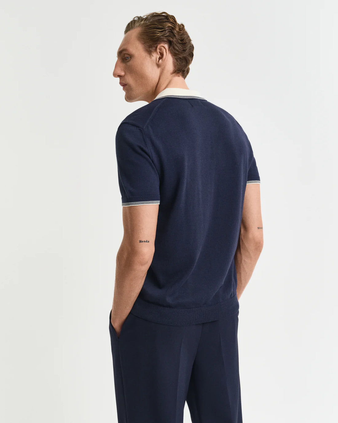 Modal Blend Short Sleeve Polo - Evening Blue