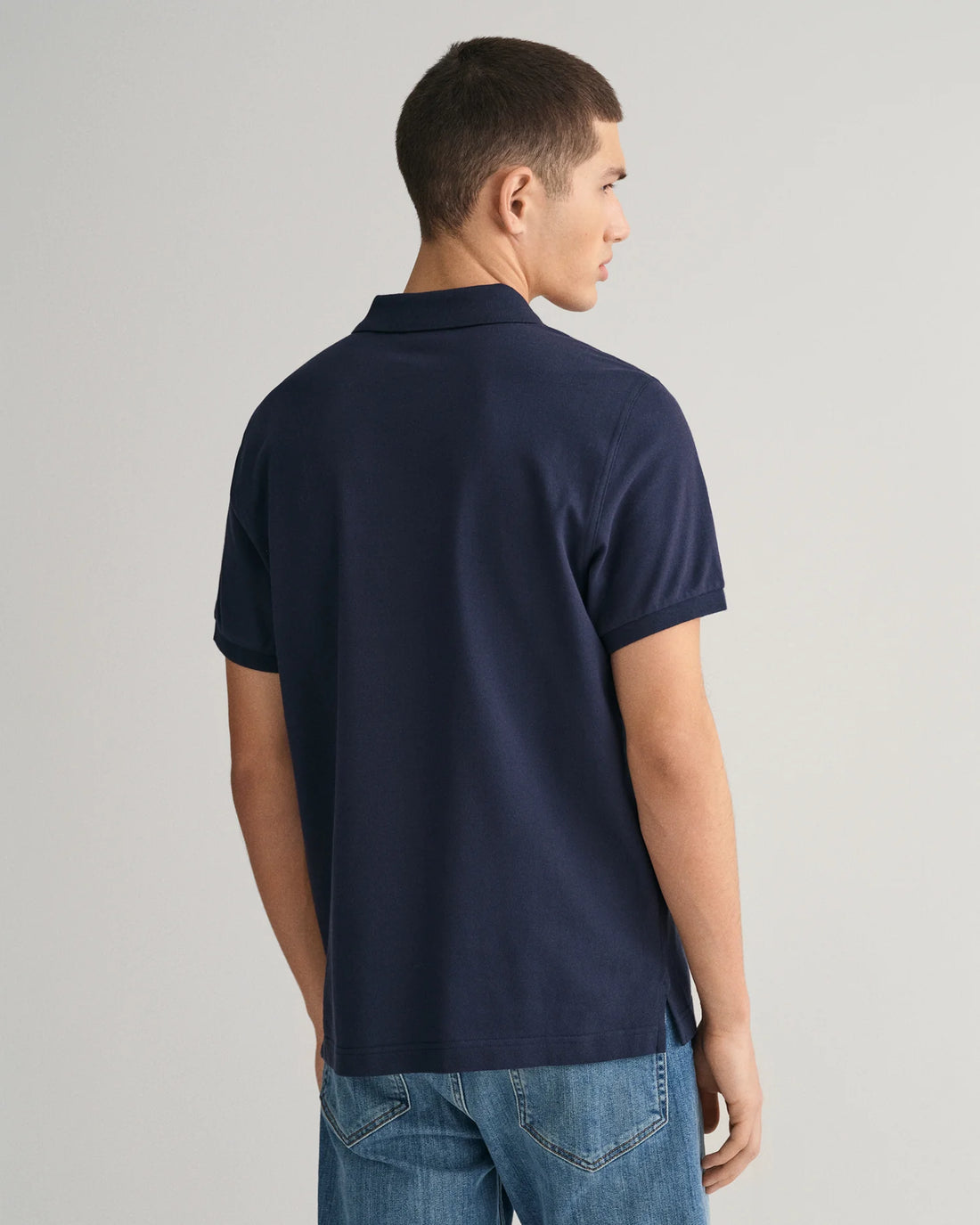 Regular Fit Shield Piqué Polo Shirt - Evening Blue 433